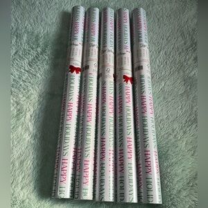 Target Bullseye Playground HAPPY HOLIDAYS Gift Wrap Paper X 5 rolls